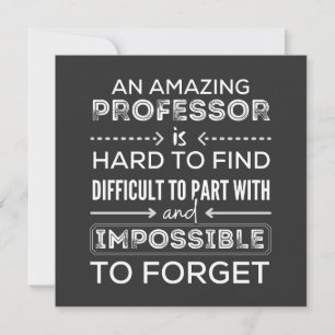 Gift For Professor, Professor Gift Invitation