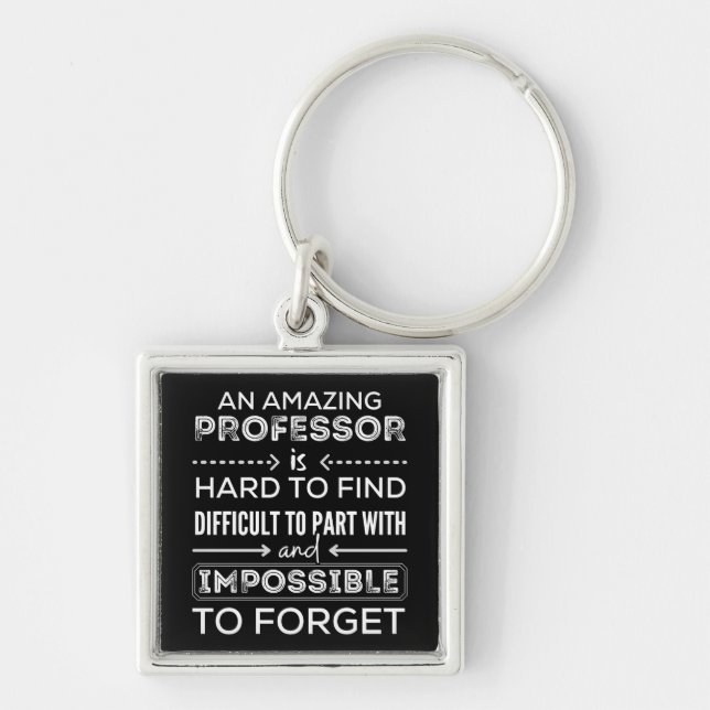 Gift For Professor, Professor Gift Key Ring (Front)