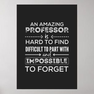 Gift For Professor, Professor Gift Poster