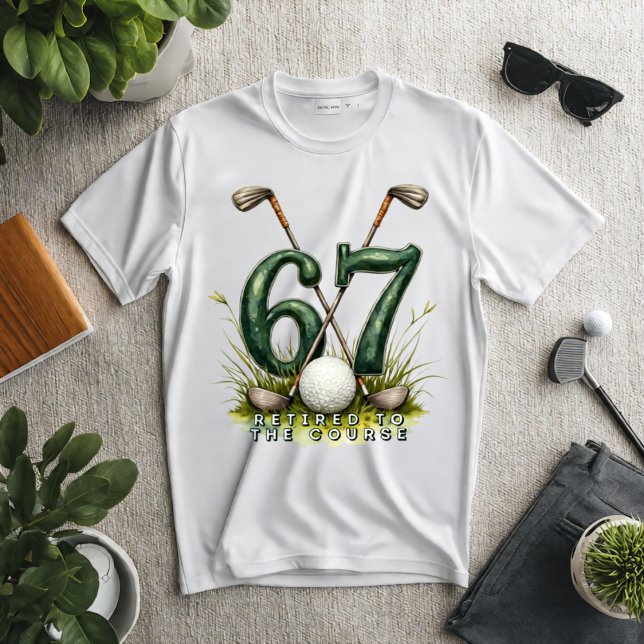 Gift for Retired Men - Golf Retirement 67 Tri-Blend Shirt (Creator Uploaded)