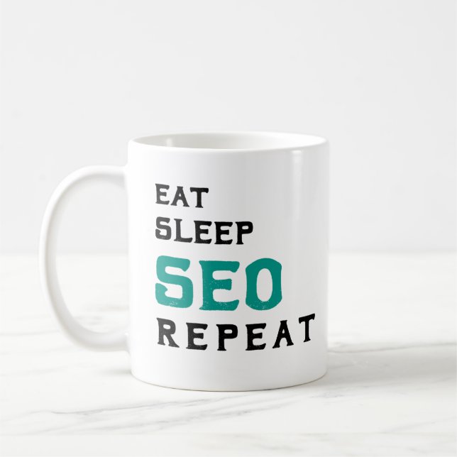 Gift for SEO Engineer Search Engine Optimisation  Coffee Mug (Left)