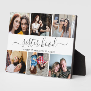 Gift For Sisters Sisterhood Photo Collage Plaque