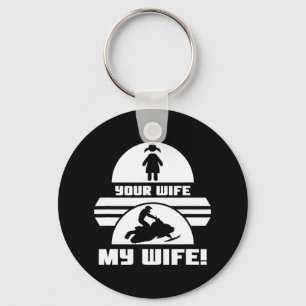 Gift For Snowboarder Your Wife My Wife Winter Key Ring
