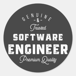 Gift for Software Engineer Classic Round Sticker