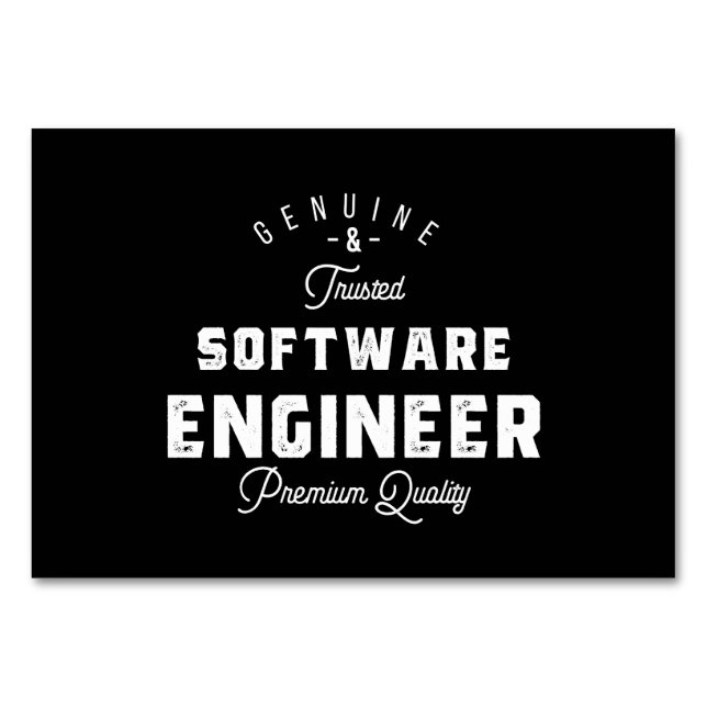 Gift for Software Engineer Table Number (Front)