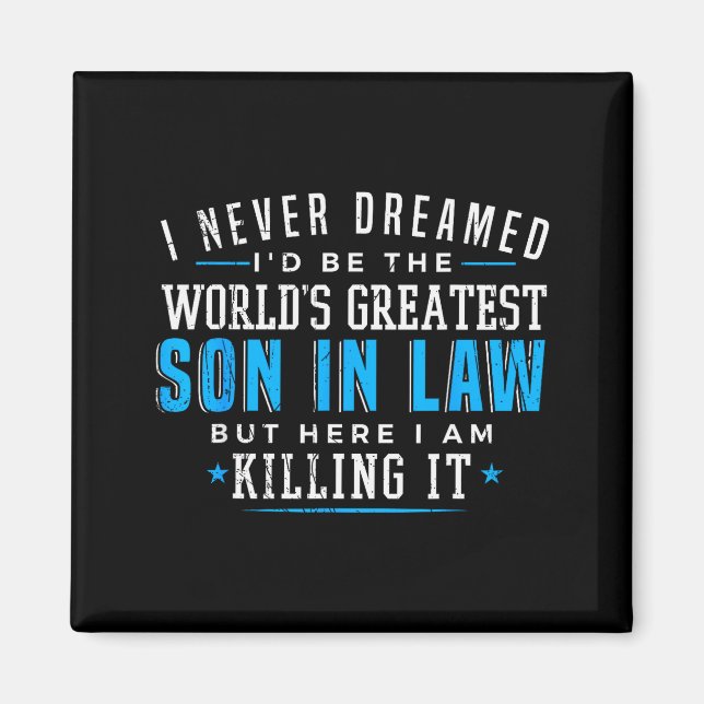 Gift For Son In Law Christmas Birthday On Wedding  Magnet (Front)