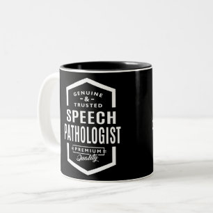 Gift for Speech Pathologist Two-Tone Coffee Mug