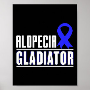 Gift for Spot Baldness Patients Alopecia Areata Aw Poster