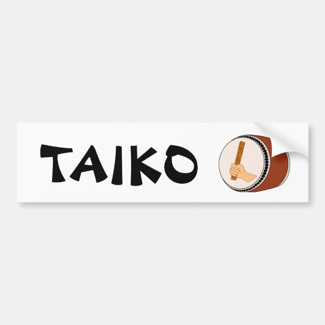 Gift for Taiko Drummer Taiko Drum Japanese  Bumper Sticker (Front)