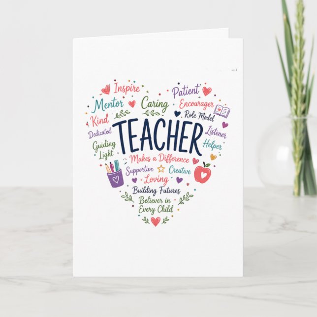 Gift for Teacher Card (Front)