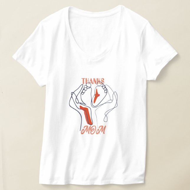 Gift For Thanking Mum T-Shirt (Laydown)
