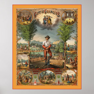 Gift for the Grangers ~ 1873 ~ Vintage Fine Art Poster