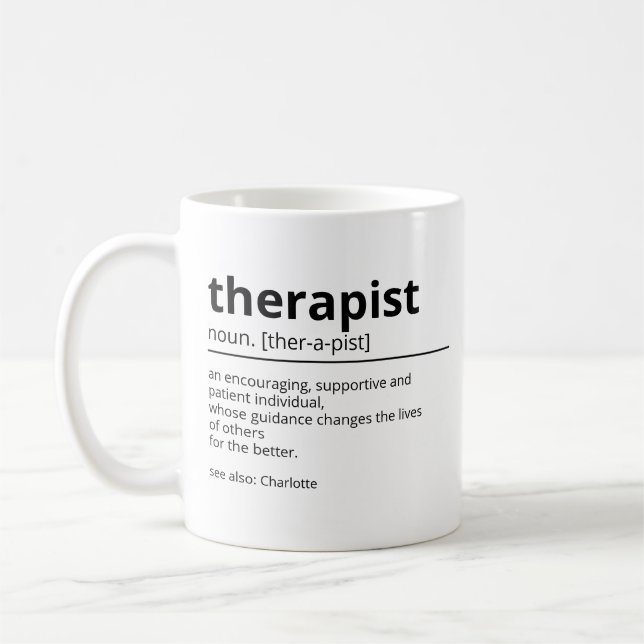 Gift for Therapist - Therapist definition mug - Th (Left)