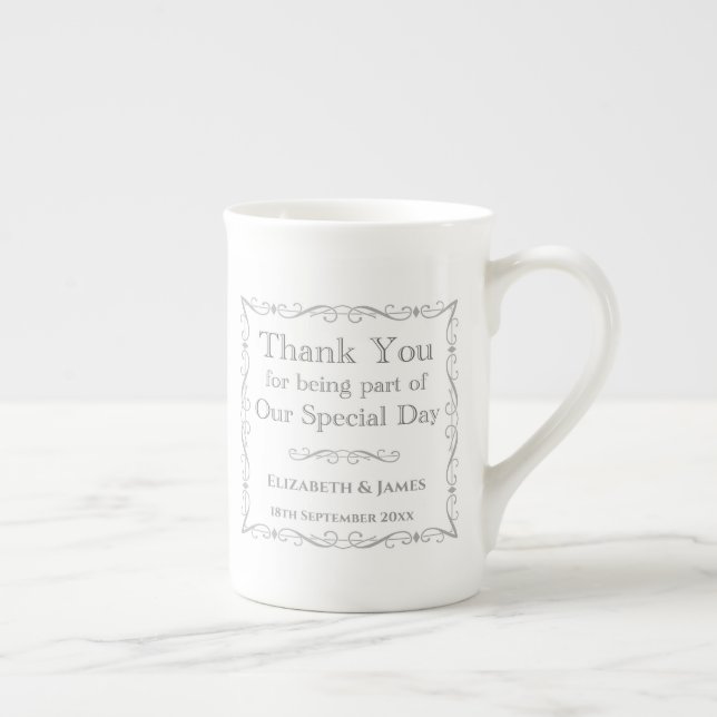 Gift for Wedding Guests Bone China Mug (Right)