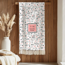 Gift for Wife Personalized Valentine Heart Blanket