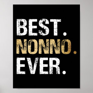 Gift From Granddaughter Grandson Best Nonno Poster