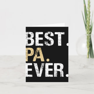 Gift From Granddaughter Grandson Best Pa Card