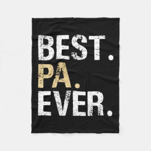 Gift From Granddaughter Grandson Best Pa Fleece Blanket