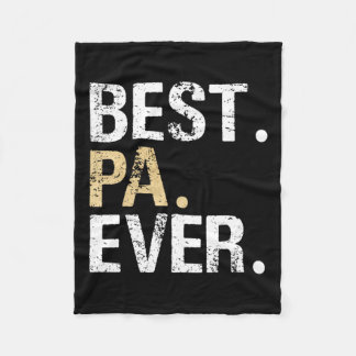 Gift From Granddaughter Grandson Best Pa  Fleece Blanket