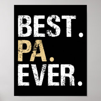 Gift From Granddaughter Grandson Best Pa Poster