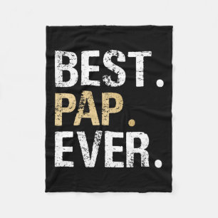Gift From Granddaughter Grandson Best Pap Fleece Blanket