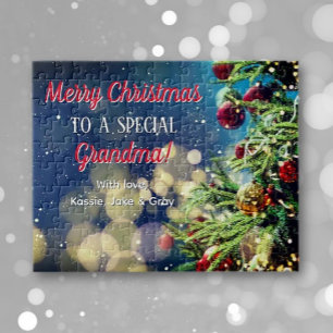 Gift from Grands! Personalised Christmas Puzzle