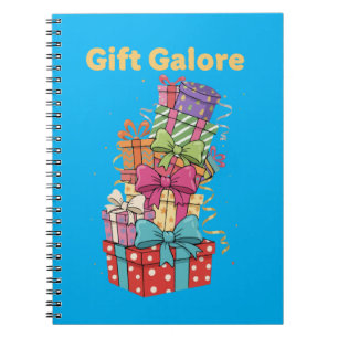  Gift Galore   Fun Cartoon Pile of Presents  Notebook