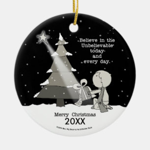 Gift Giver-Merry Christmas Ceramic Tree Decoration