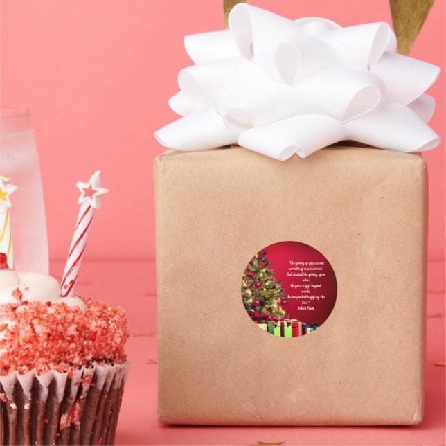 Gift Giving Not Invented By Man God Given Sticker (Party)