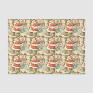 Gift Giving Santa Tissue Paper
