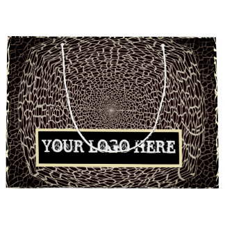 GIFT GOLDEN_ BLACK_BROWN LARGE GIFT BAG