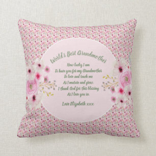 GIFT - Grandma Poems From Grandchildren - CUSTOM Cushion