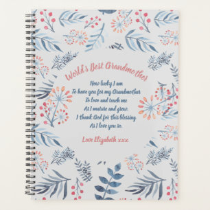 GIFT - Grandma Poems From Grandchildren - CUSTOM Planner