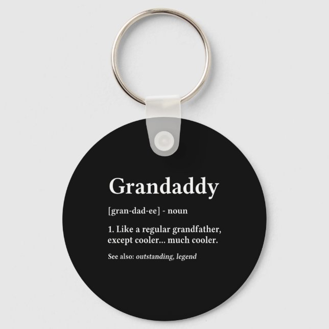 Gift Grandpa Fathers Day - Definition  Key Ring (Front)