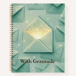 Gift & Gratitude Ledger Elegant Envelope Design Notebook