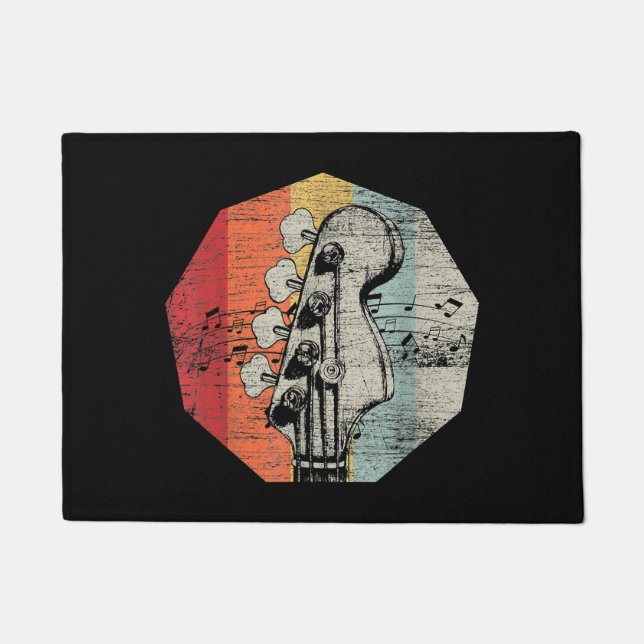 Gift Idea For Bass-guitarist - Bass Guitar  Doormat (Front)