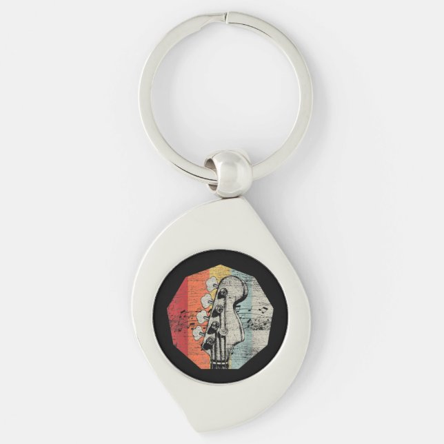 Gift Idea For Bass-guitarist - Bass Guitar  Key Ring (Front)