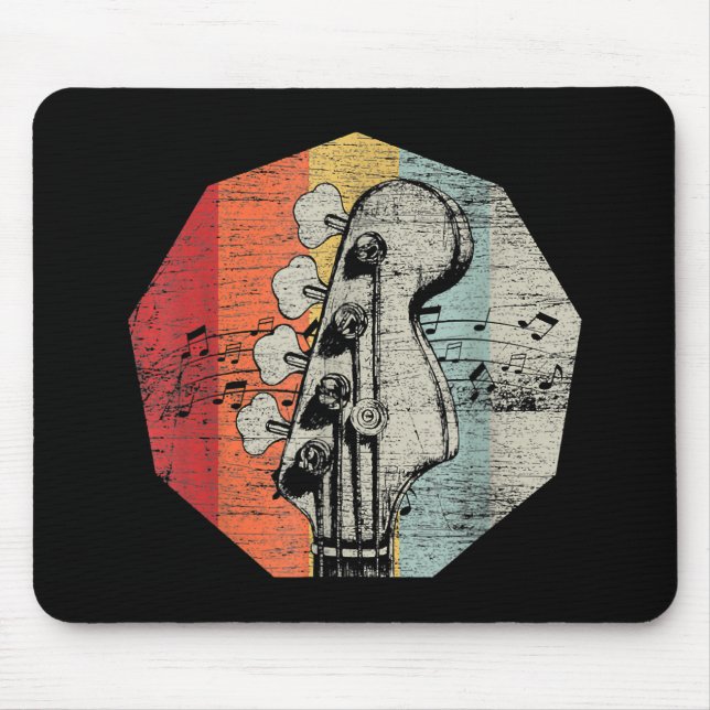 Gift Idea For Bass-guitarist - Bass Guitar  Mouse Mat (Front)