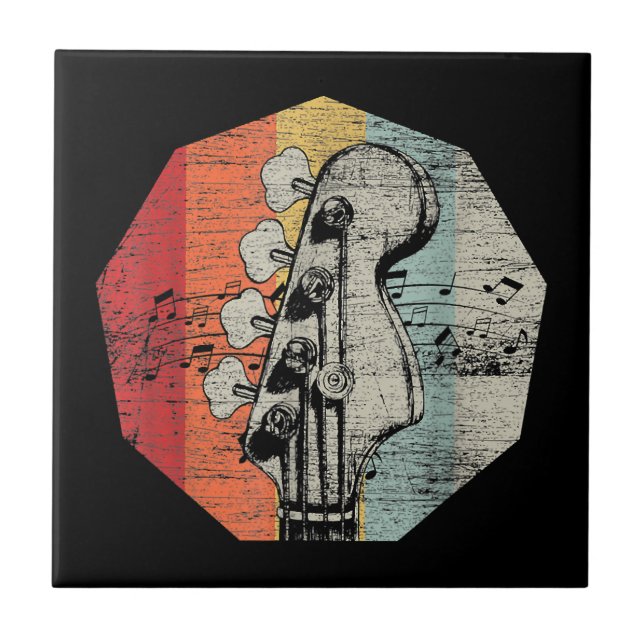 Gift Idea For Bass-guitarist - Bass Guitar  Tile (Front)