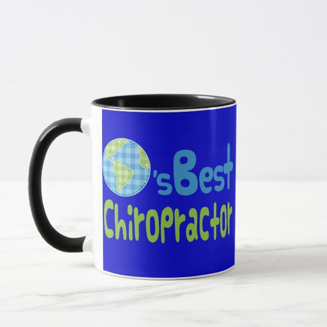 Gift Idea For Chiropractor (Worlds Best) Mug (Left)
