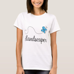 Gift Idea For Landscaper (Butterfly) T-Shirt