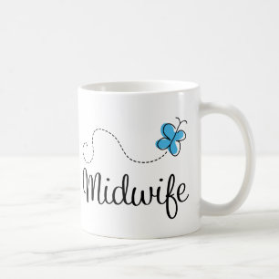 Gift Idea For Midwife (Butterfly) Coffee Mug
