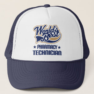 Gift Idea For Pharmacy Technician (Worlds Best) Trucker Hat