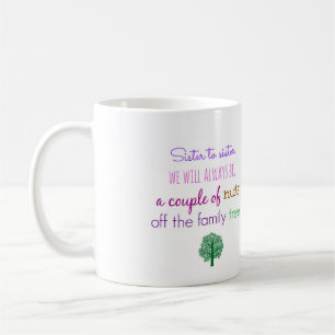 Gift Idea for Sister Coffee Mug with Funny Quote