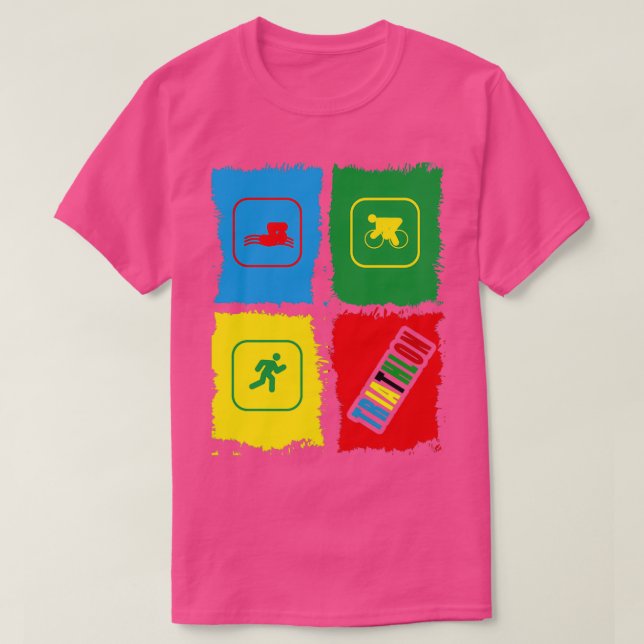 Gift idea for sports fan of triathlon T-Shirt (Design Front)