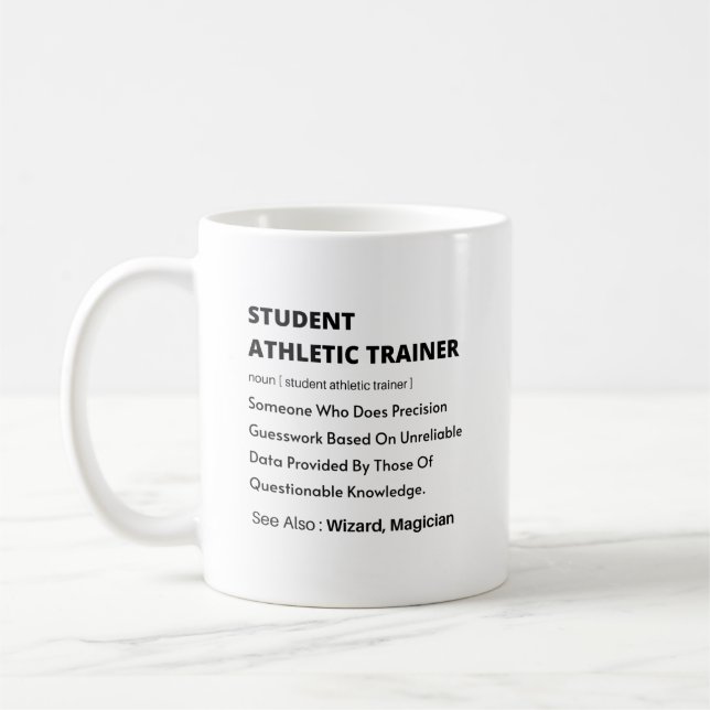 gift idea for student athletic trainer coffee mug (Left)