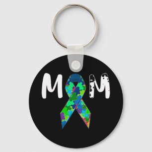 Gift Idea for Women - Autism Mum Shirt. Awesome pr Key Ring