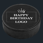 Gift Idea, Personalised Birthday Custom Template Hockey Puck<br><div class="desc">You can customise it with your photo,  logo or with your text.  You can place them as you like on the customisation page. Modern,  unique,  simple,  or personal,  it's your choice.</div>