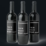 Gift Idea, Personalised Birthday Present Template Wine Label<br><div class="desc">You can customise it with your photo,  logo or with your text.  You can place them as you like on the customisation page. Modern,  unique,  simple,  or personal,  it's your choice.</div>