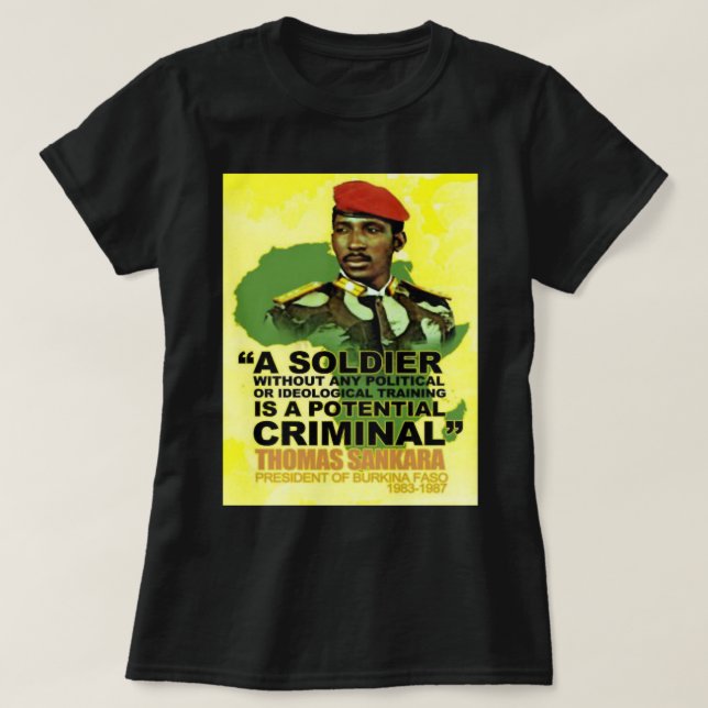 Gift Idea Thomas Revolutionary Sankara Funny Graph T-Shirt (Design Front)